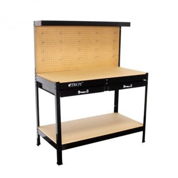 Banc de lucru cu panou perforat si sertare Troy 90014, 100 Kg