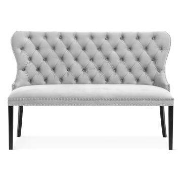 Bancuta tapitata Madame gri – H99 cm