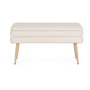 Bancă albă capitonată Olga – Bizzotto