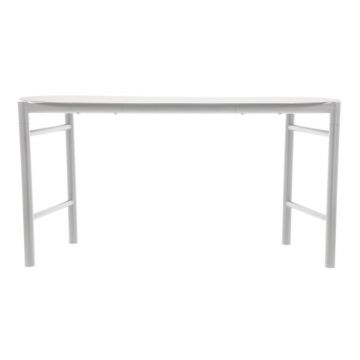 Bancă de grădină gri deschis din metal Disc – Zone