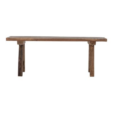 Bancă de grădină în culoare naturală din lemn masiv Brosse – Bloomingville