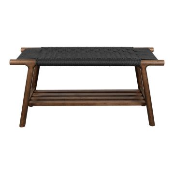 Bancă în culoare naturală închisă din lemn masiv Kintaro – Dutchbone