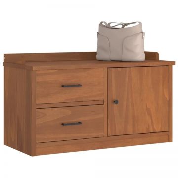 Bancă pentru hol „SANDNES” 87x40x50 cm din lemn masiv de pin