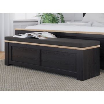 Bancheta Pat Blackhit, Stejar Riviera Si Stejar Cabezone, 135 Cm