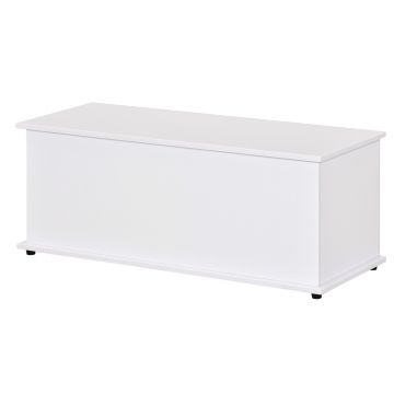 HOMCOM Cutie de depozitare multifunctionala din PAL cu capac care se deschide, pentru camera si intrare, 100x40x40cm, alb | Aosom Romania