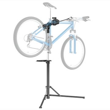 HOMCOM Stativ pentru Reparații Biciclete cu Înălțime Reglabilă, Rotativ 360° și Pliabil, 82x106x107-160 cm, Negru | Aosom Romania
