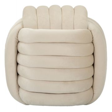 Mauro Ferretti Taburet Crem cm 45X45X45 | Aosom Romania