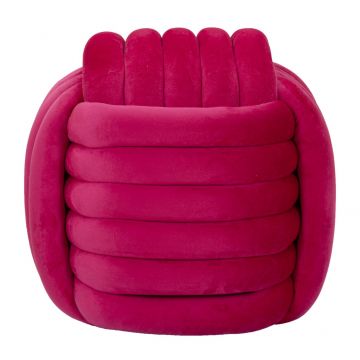 Mauro Ferretti Taburet Fucsia cm 45X45X45 | Aosom Romania