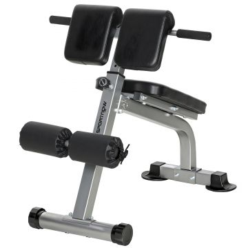 SPORTNOW Bancă Romană Reglabilă și Pliabilă Multifuncțională, Capacitate 150 kg, Argintie | Aosom Romania