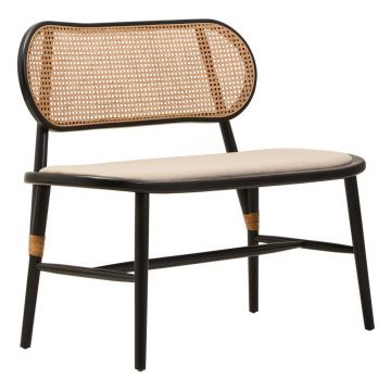 Bancă în culoare naturală capitonată Cebu – Premier Housewares